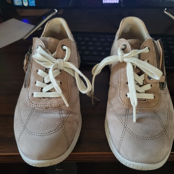 Women's taupe Hartjes shoes - Picture 3 of 4